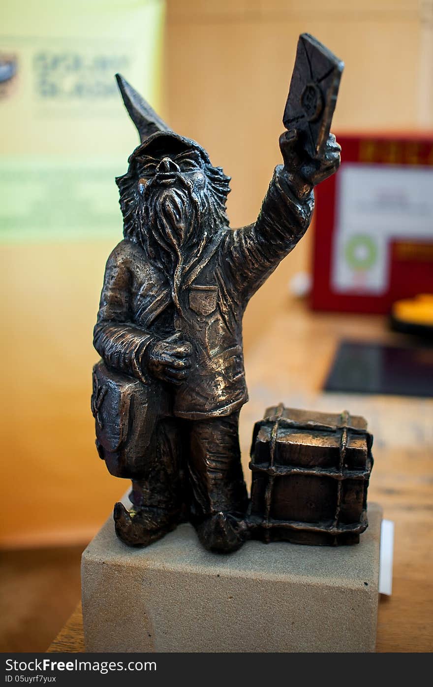 Symbol of Wroclaw, brass dwarf. There are more than 230 in the city and still they come!. Symbol of Wroclaw, brass dwarf. There are more than 230 in the city and still they come!