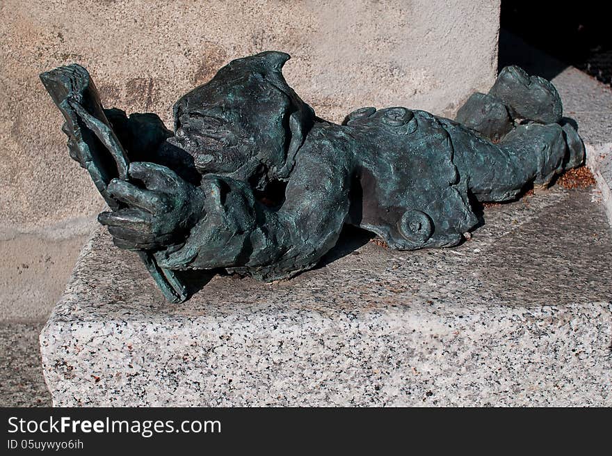 Symbol of Wroclaw, brass dwarf. There are more than 230 in the city and still they come!. Symbol of Wroclaw, brass dwarf. There are more than 230 in the city and still they come!