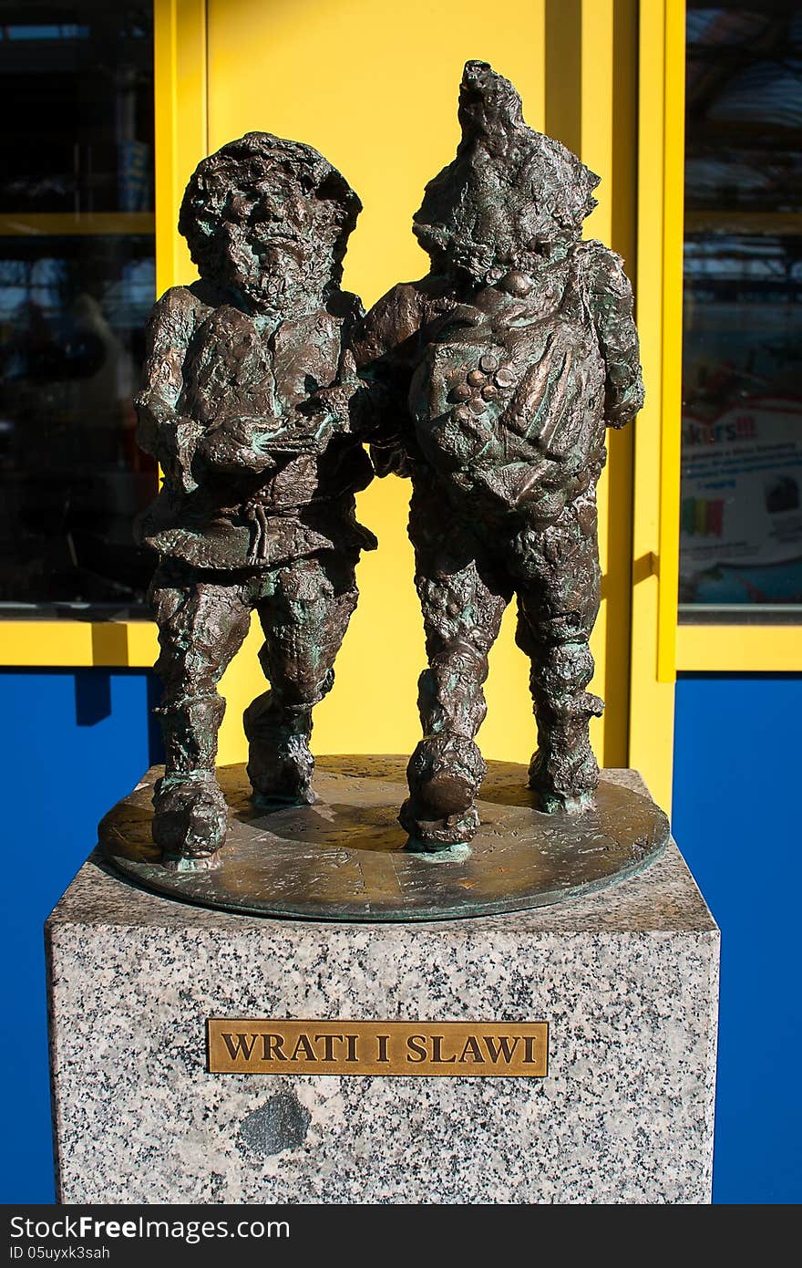 Symbol of Wroclaw, brass dwarf. There are more than 230 in the city and still they come!. Symbol of Wroclaw, brass dwarf. There are more than 230 in the city and still they come!