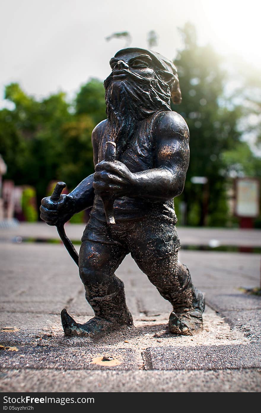 Symbol of Wroclaw, brass dwarf. There are more than 230 in the city and still they come!. Symbol of Wroclaw, brass dwarf. There are more than 230 in the city and still they come!