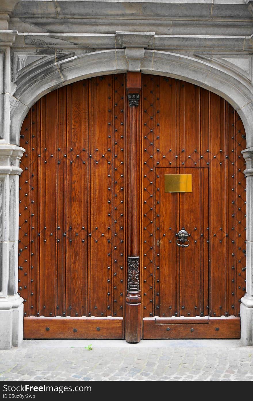 Entrance of an old house in Antwerp. Entrance of an old house in Antwerp.