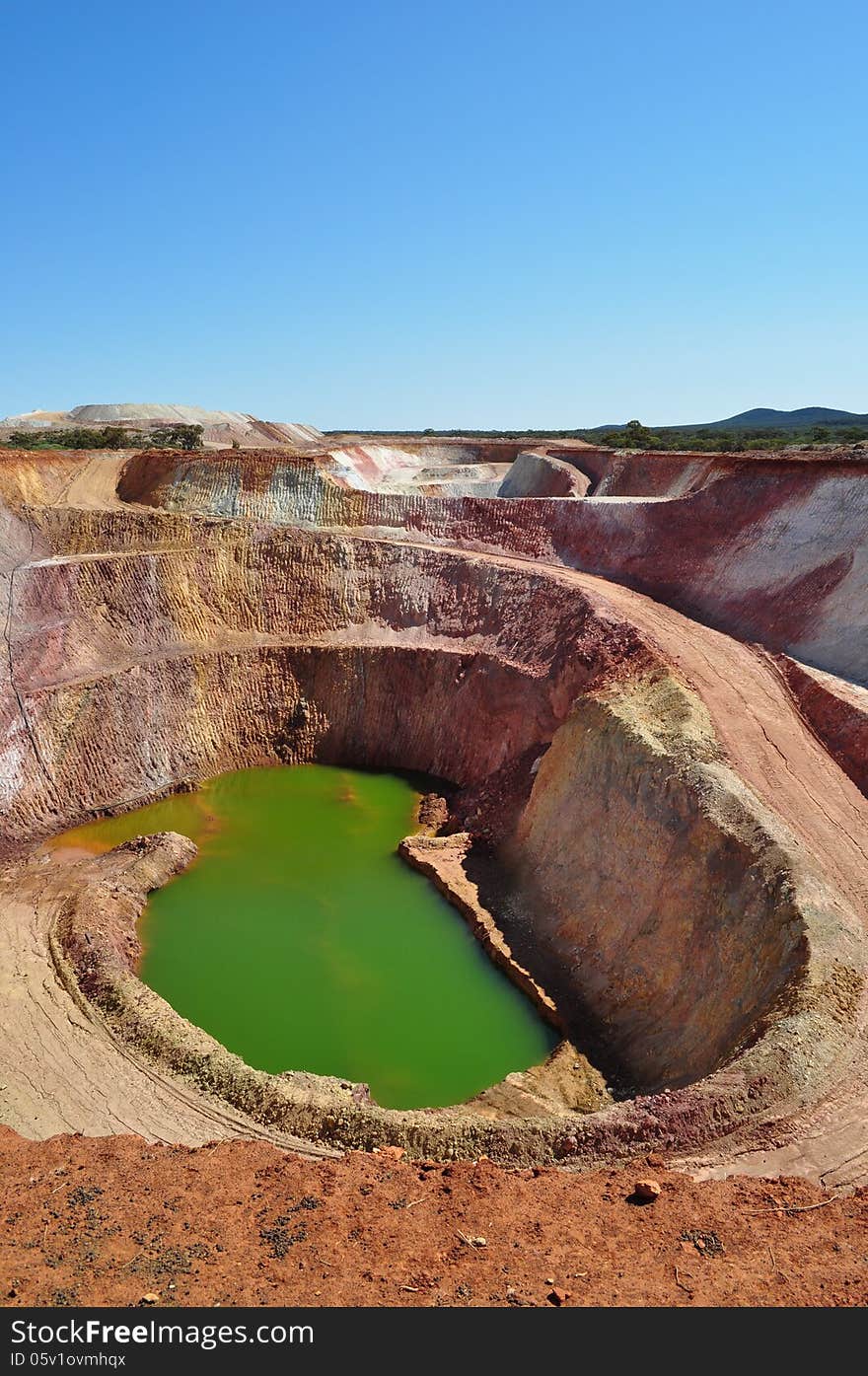 mining open pit mine site