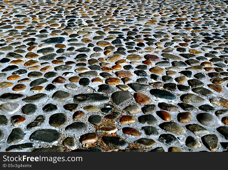 Background - cobblestone road