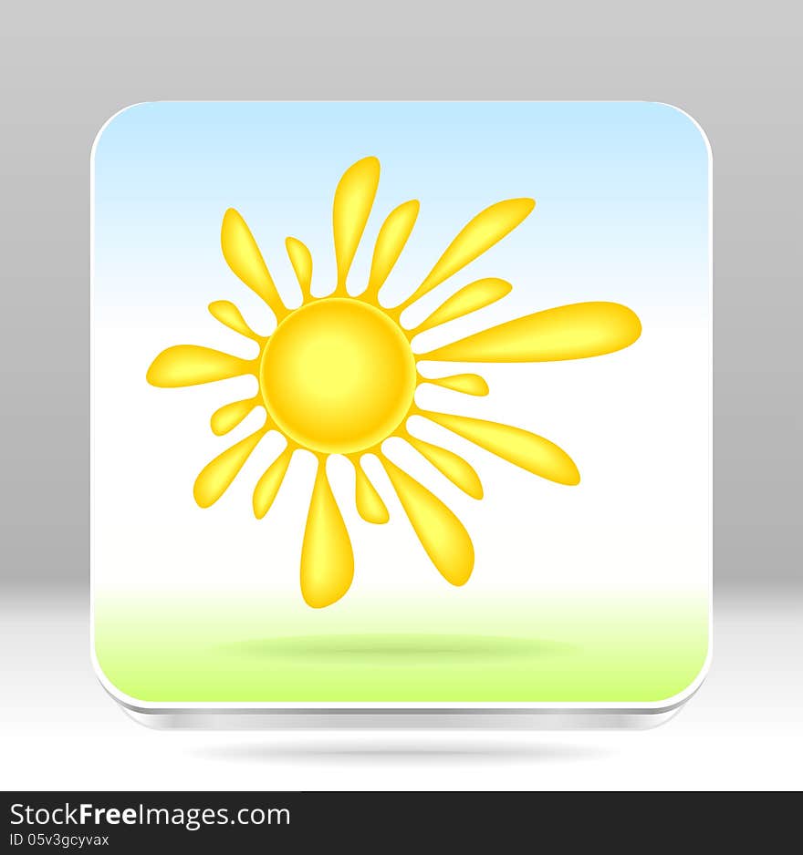 Button Sun to view the weather or watching favorite or other things