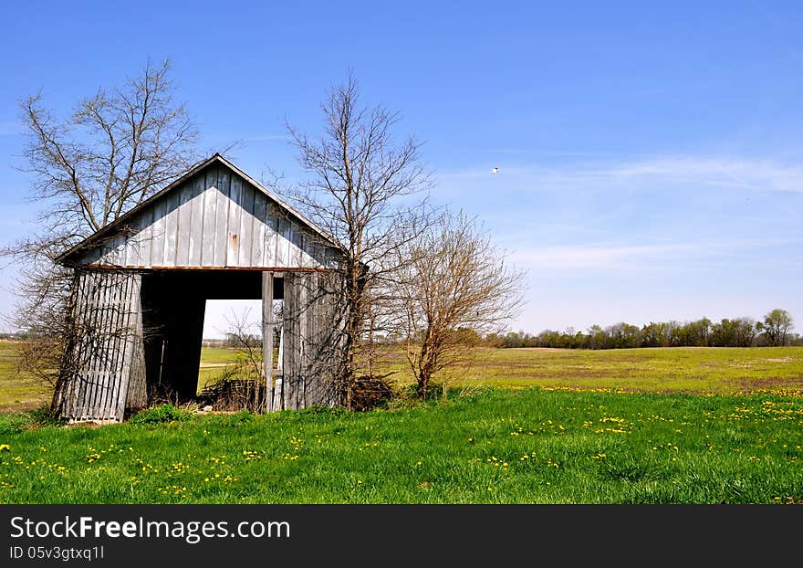 Barn tipping background