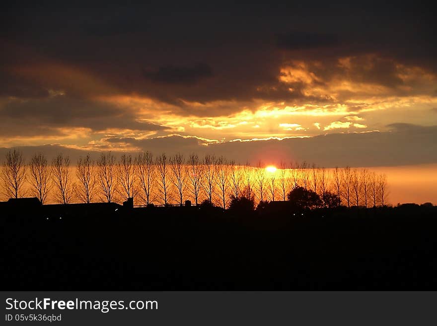 Sunset in the Netherlands