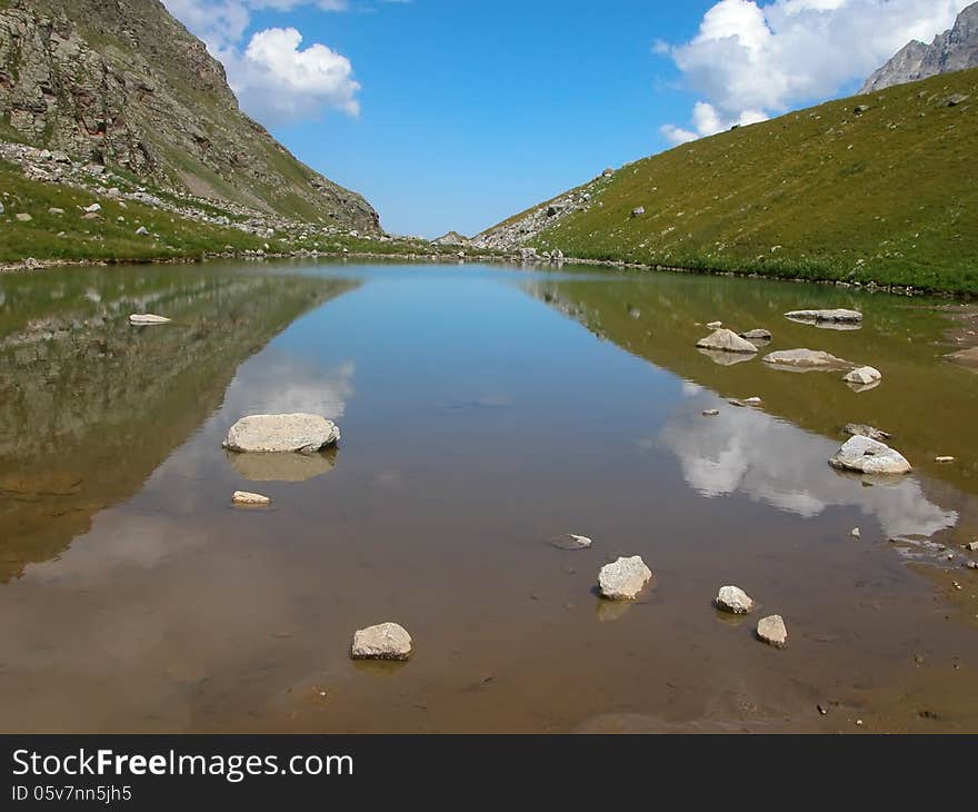 Lake of in the Caucasus