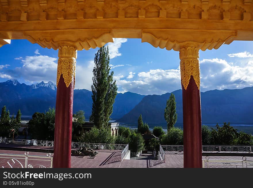 Scenery in Panamik, Ladakh.