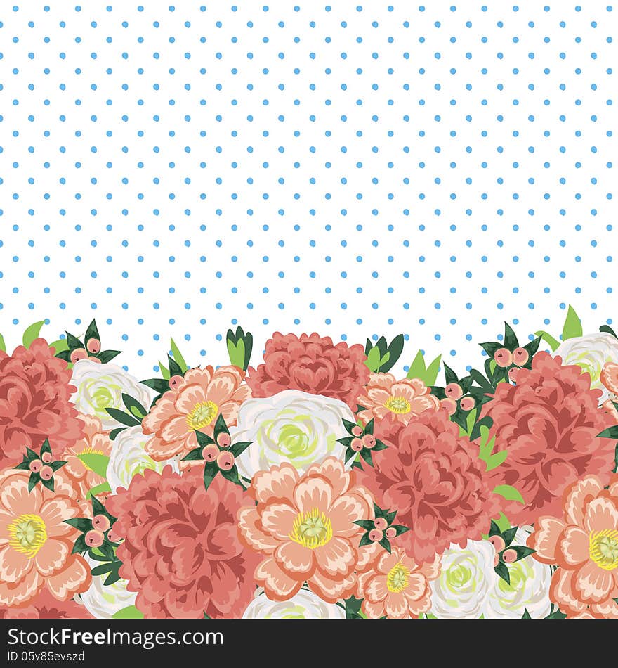 Fresh background with plants and flowers. Fresh background with plants and flowers