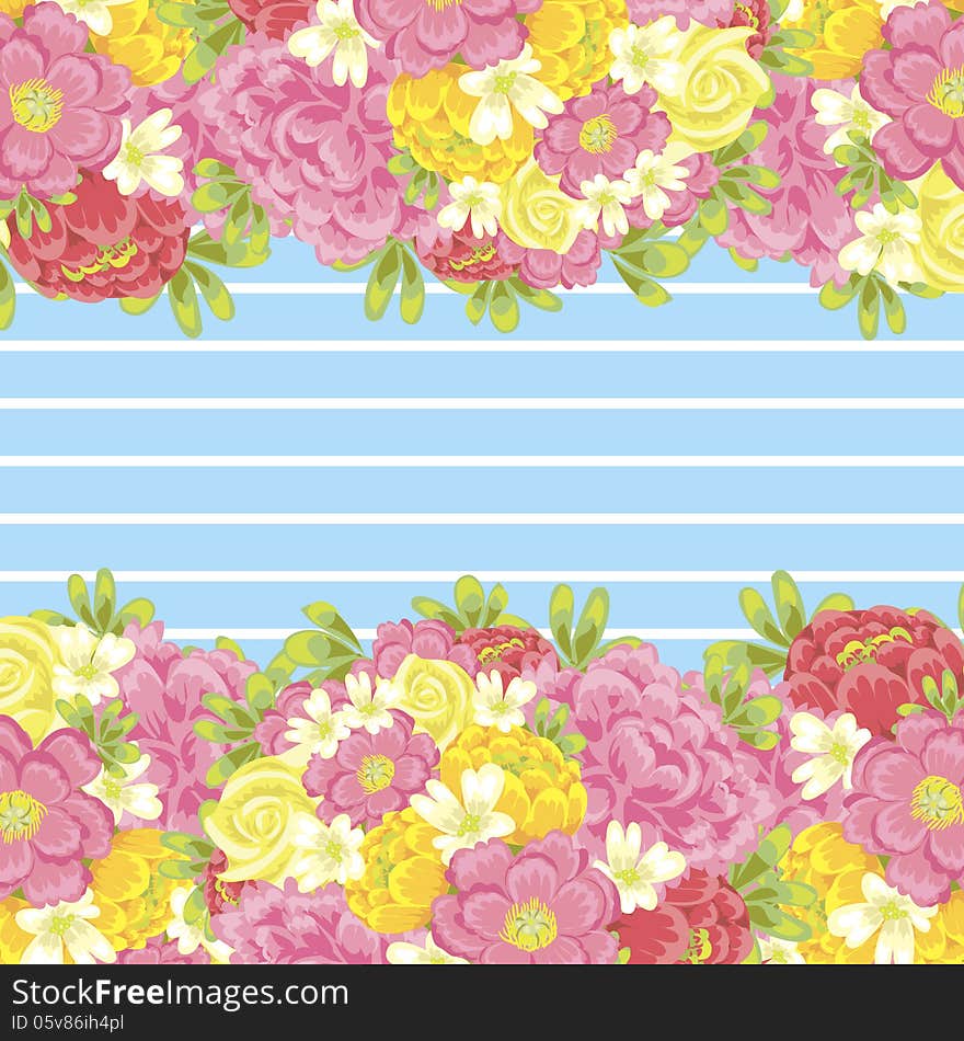 Fresh background with plants and flowers. Fresh background with plants and flowers