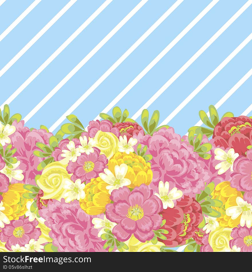 Fresh background with plants and flowers. Fresh background with plants and flowers