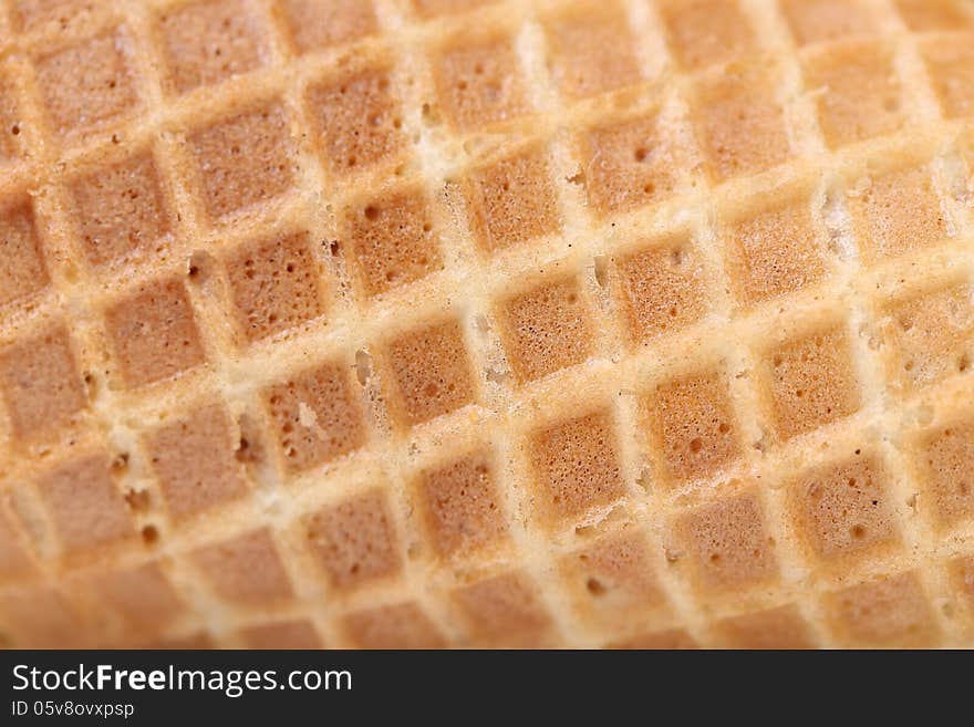 Closeup of wafer background texture. Macro. Background.