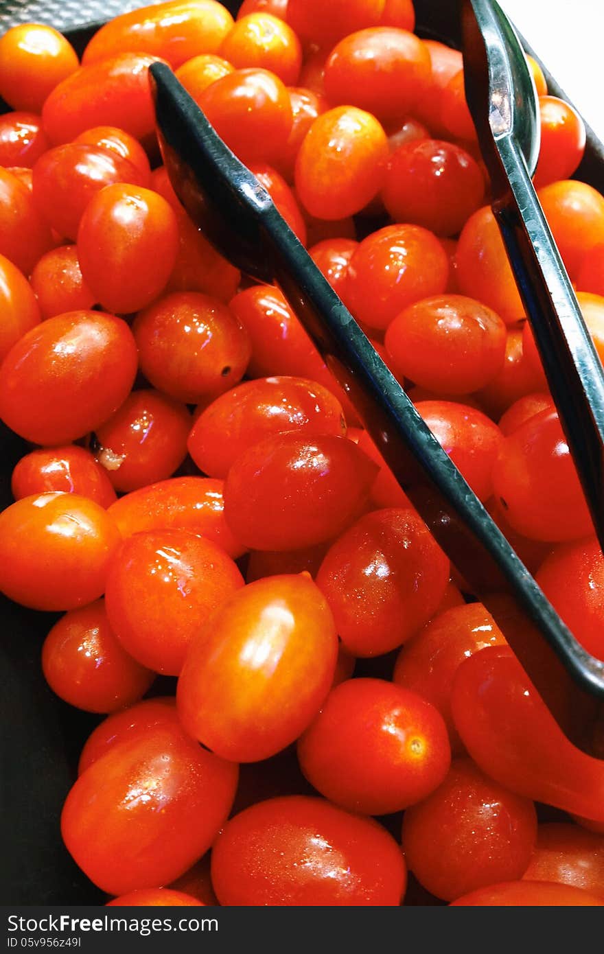 Close up image of Tomato,Salad Buffet