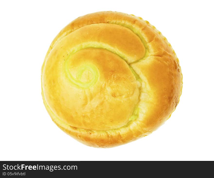 Round Thai Custard Bun