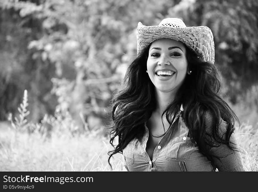 Portrait of an attractive young woman