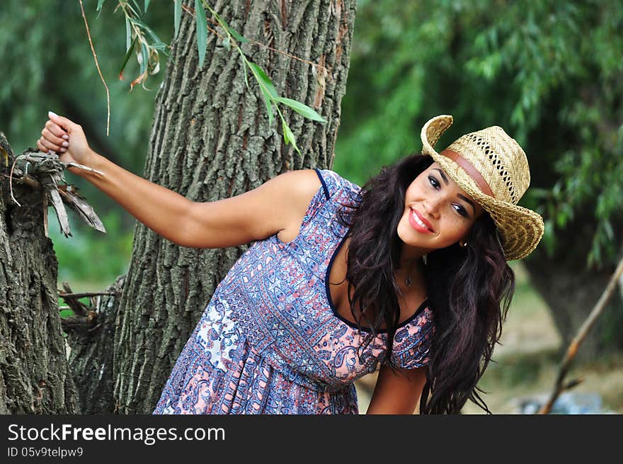 Portrait of an attractive young woman