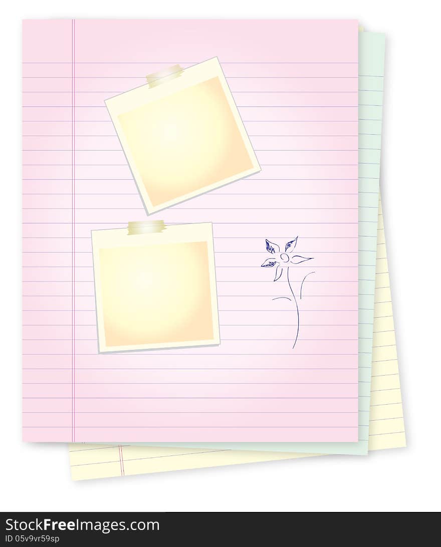 Notepad with for message writting