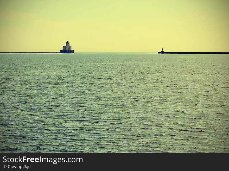 Lighthouse On Lake Michigan