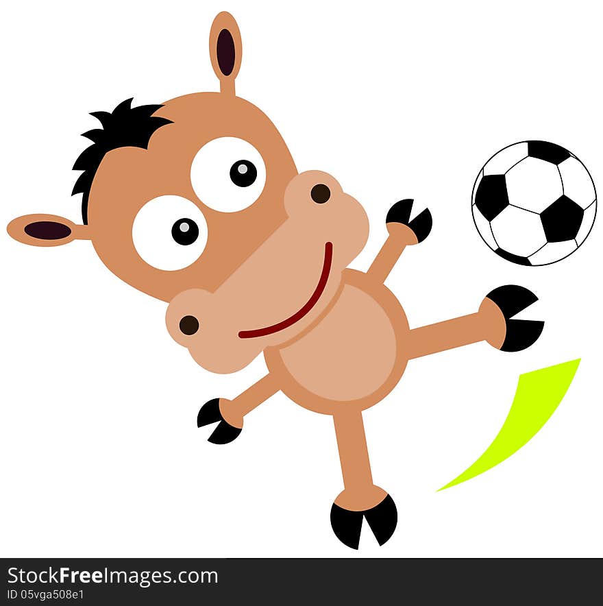 Animal soccer kick