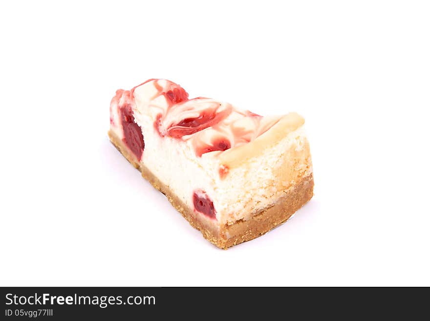 Sweet cake on white background. Sweet cake on white background