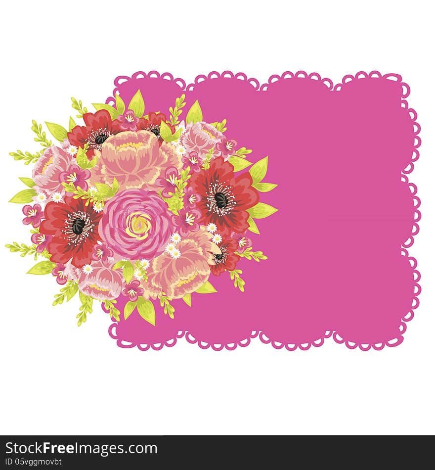 Fresh background with plants and flowers. Fresh background with plants and flowers