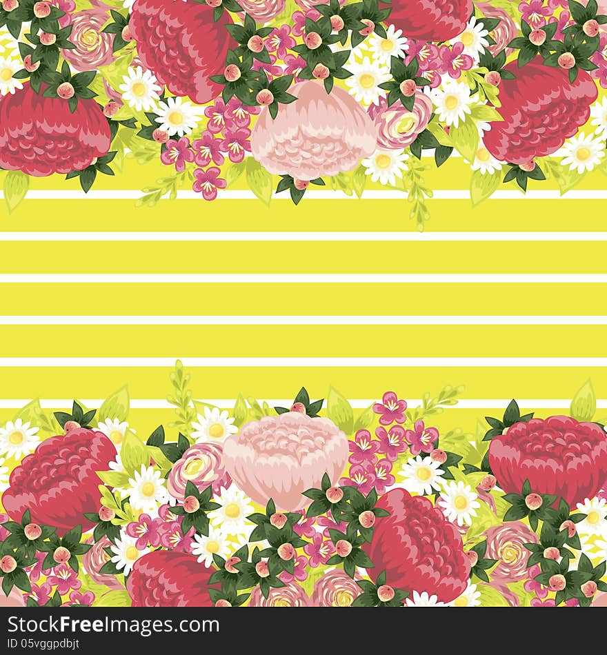 Fresh background with plants and flowers. Fresh background with plants and flowers