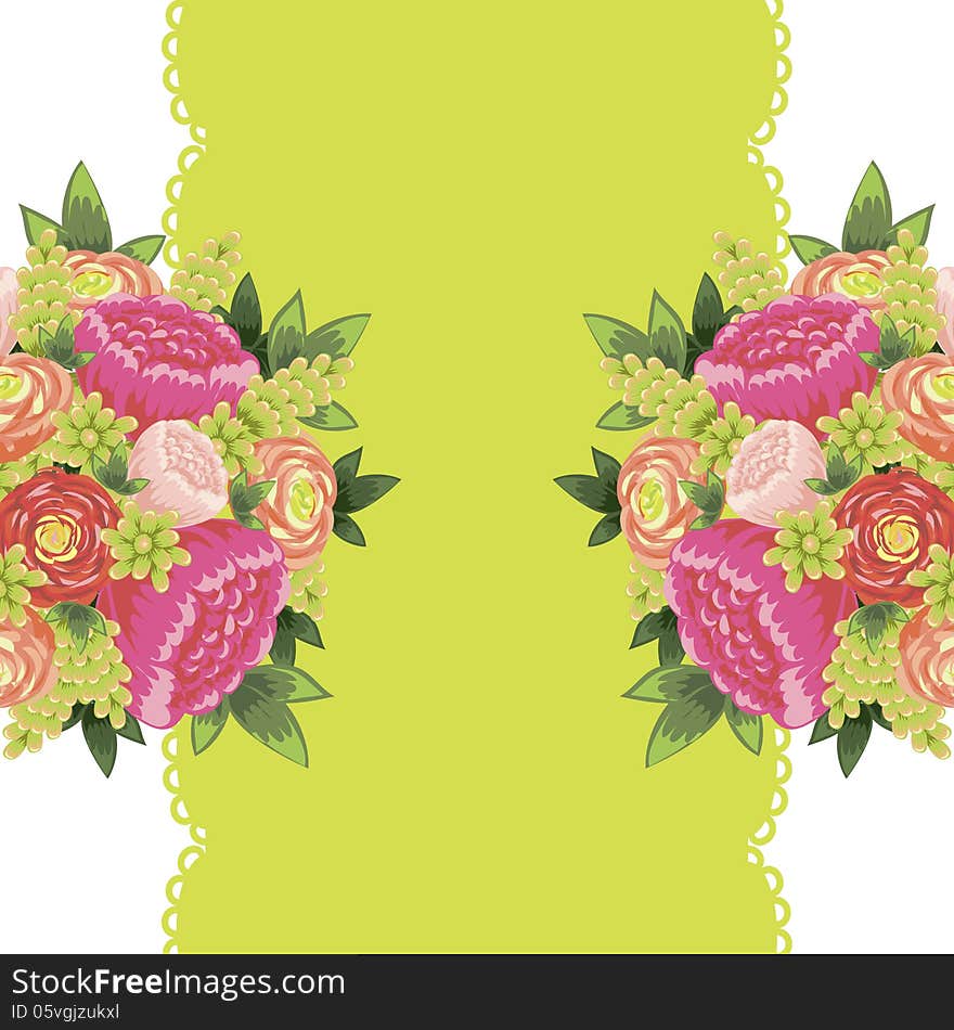 Fresh background with plants and flowers. Fresh background with plants and flowers