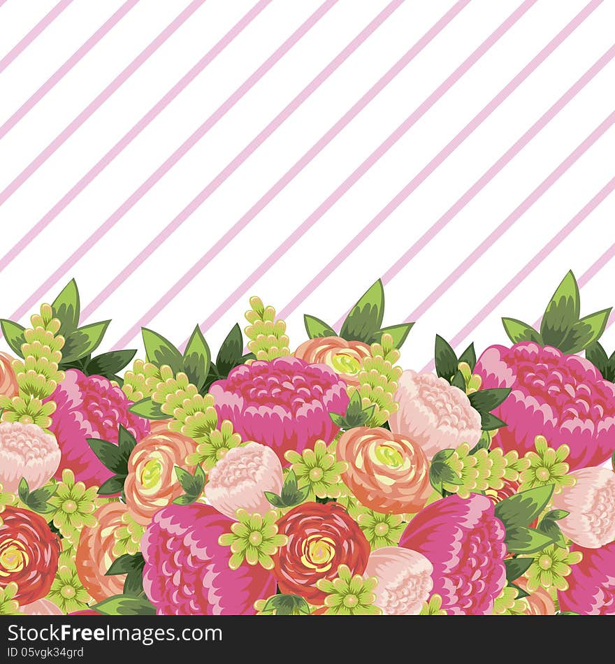 Fresh background with plants and flowers. Fresh background with plants and flowers