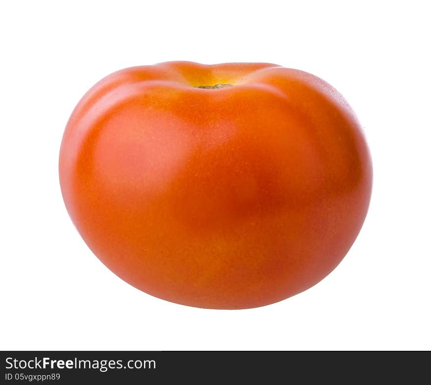 Tomato isolated on white background