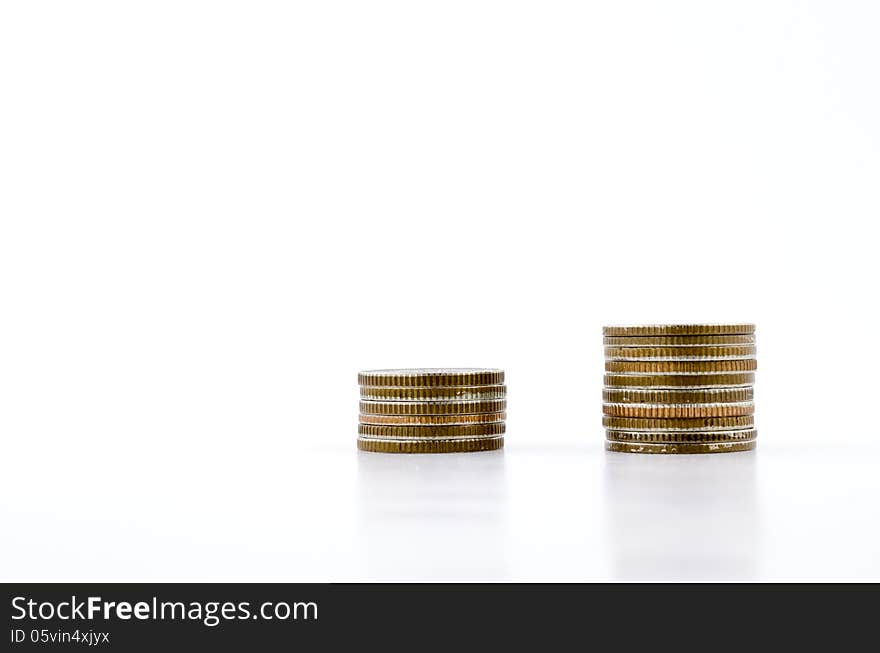 Coin isolated on white background