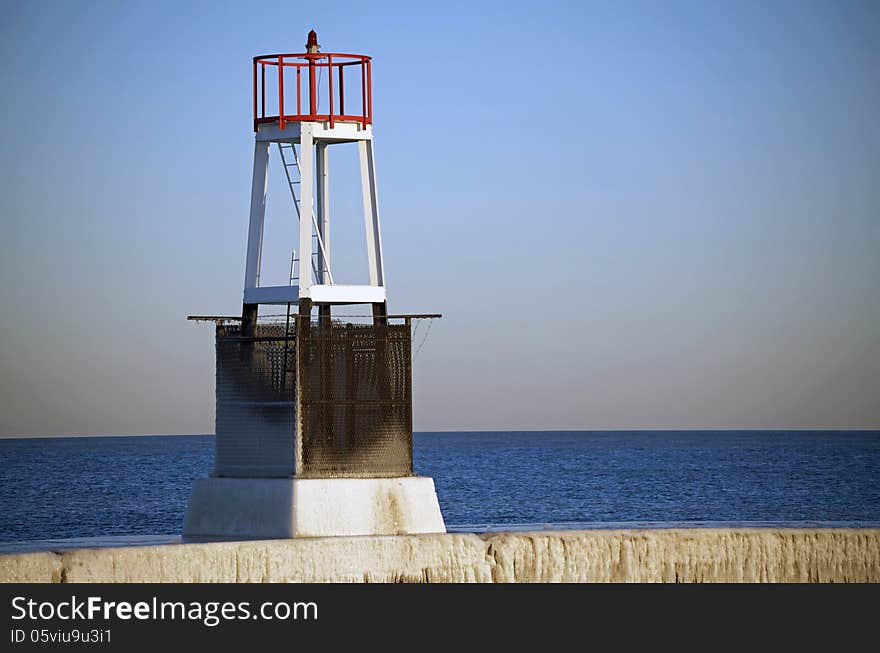 Small Frozen Lighthouse