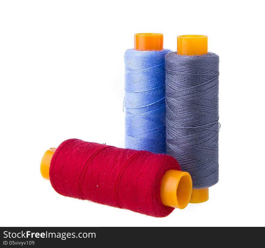 Sewing threads multicolored