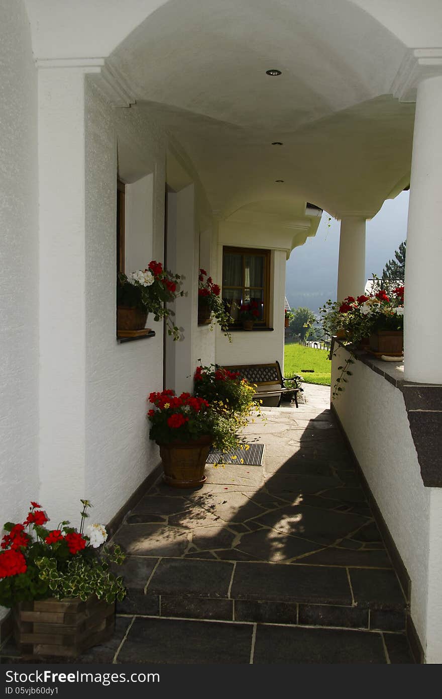 Beautiful entrance to home in Austria