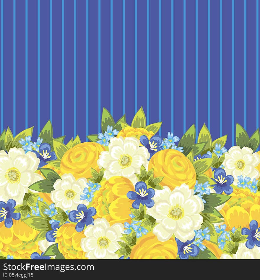 Fresh background with plants and flowers. Fresh background with plants and flowers