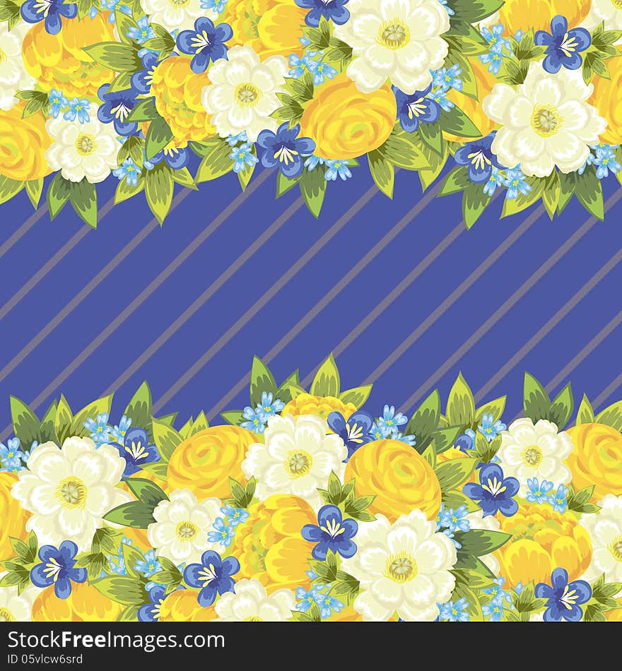 Fresh background with plants and flowers. Fresh background with plants and flowers