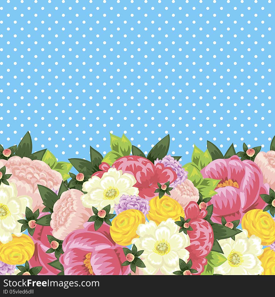 Fresh background with plants and flowers. Fresh background with plants and flowers