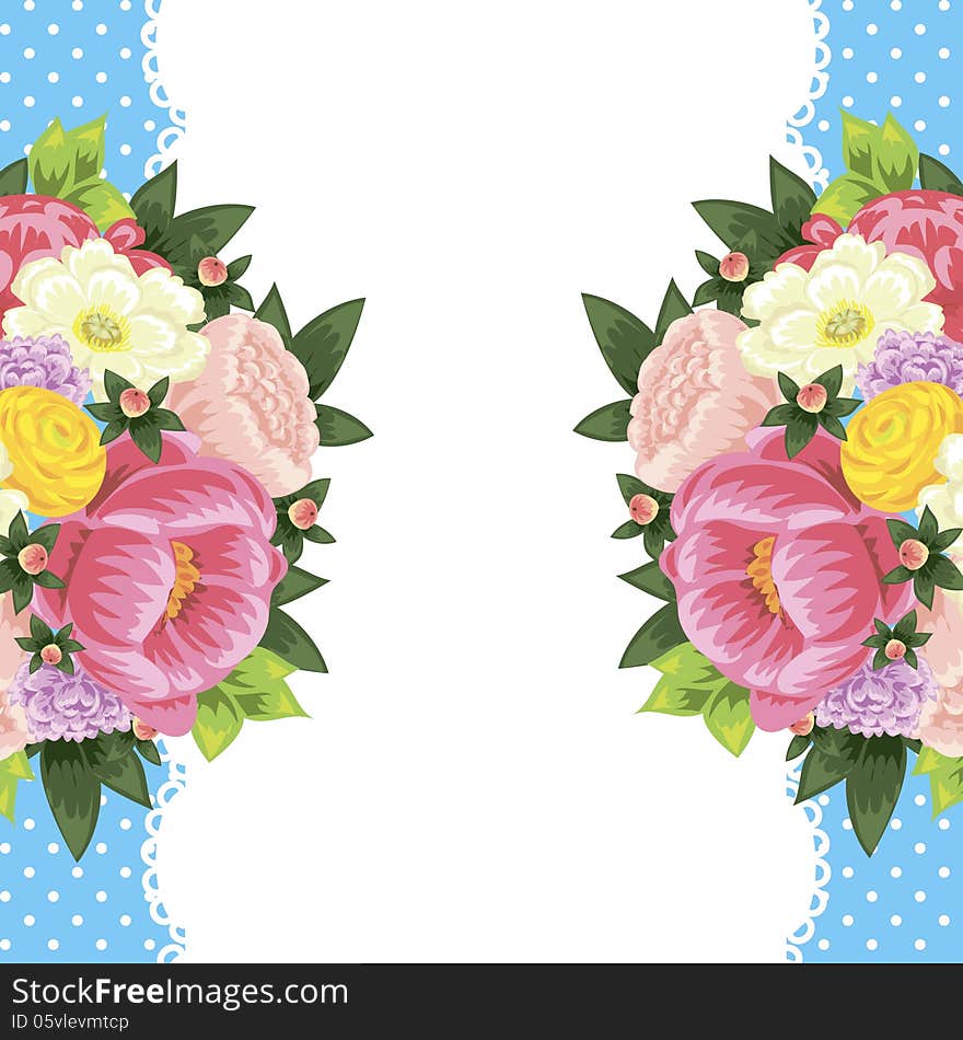 Fresh background with plants and flowers. Fresh background with plants and flowers