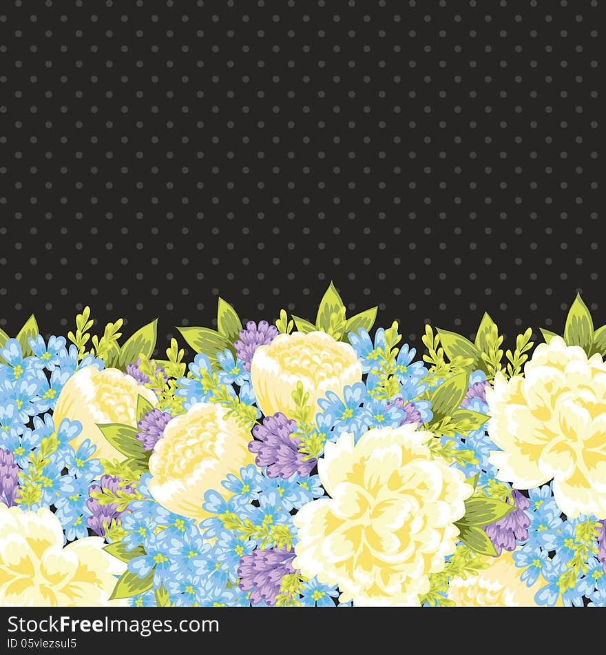 Fresh background with plants and flowers. Fresh background with plants and flowers