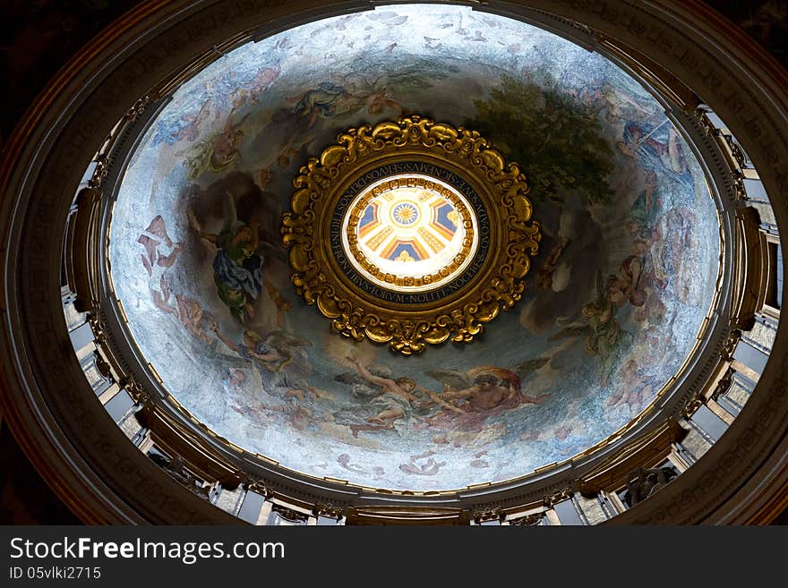 S. Pietro Basilica ceiling - Stock Image