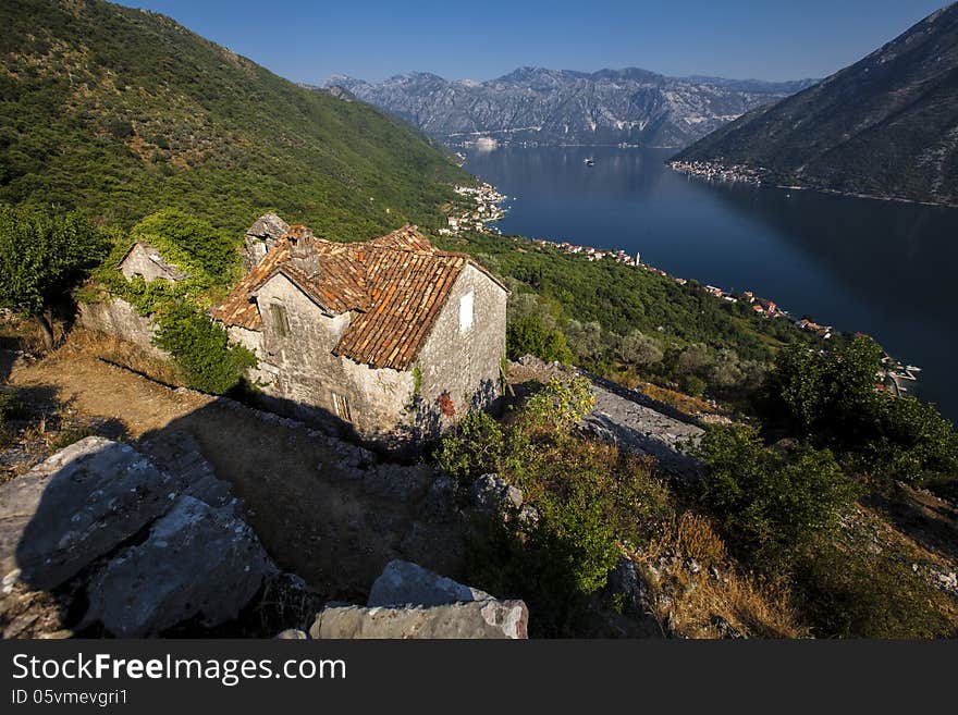 Panorama Kotor bay