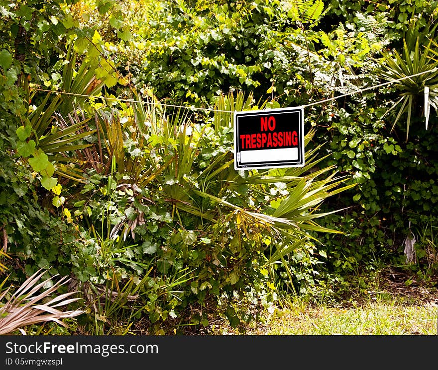 No Trespassing Sign