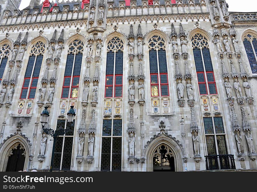 An historical building in Bruges. An historical building in Bruges.