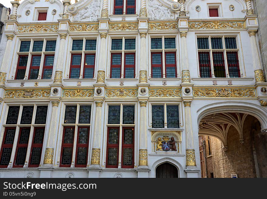 An historical building in Bruges. An historical building in Bruges.