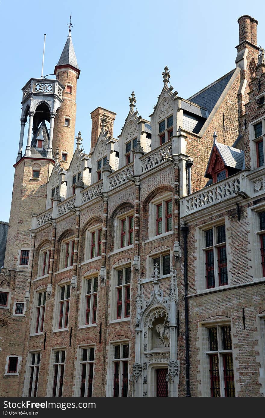 An historical building in Bruges. An historical building in Bruges.