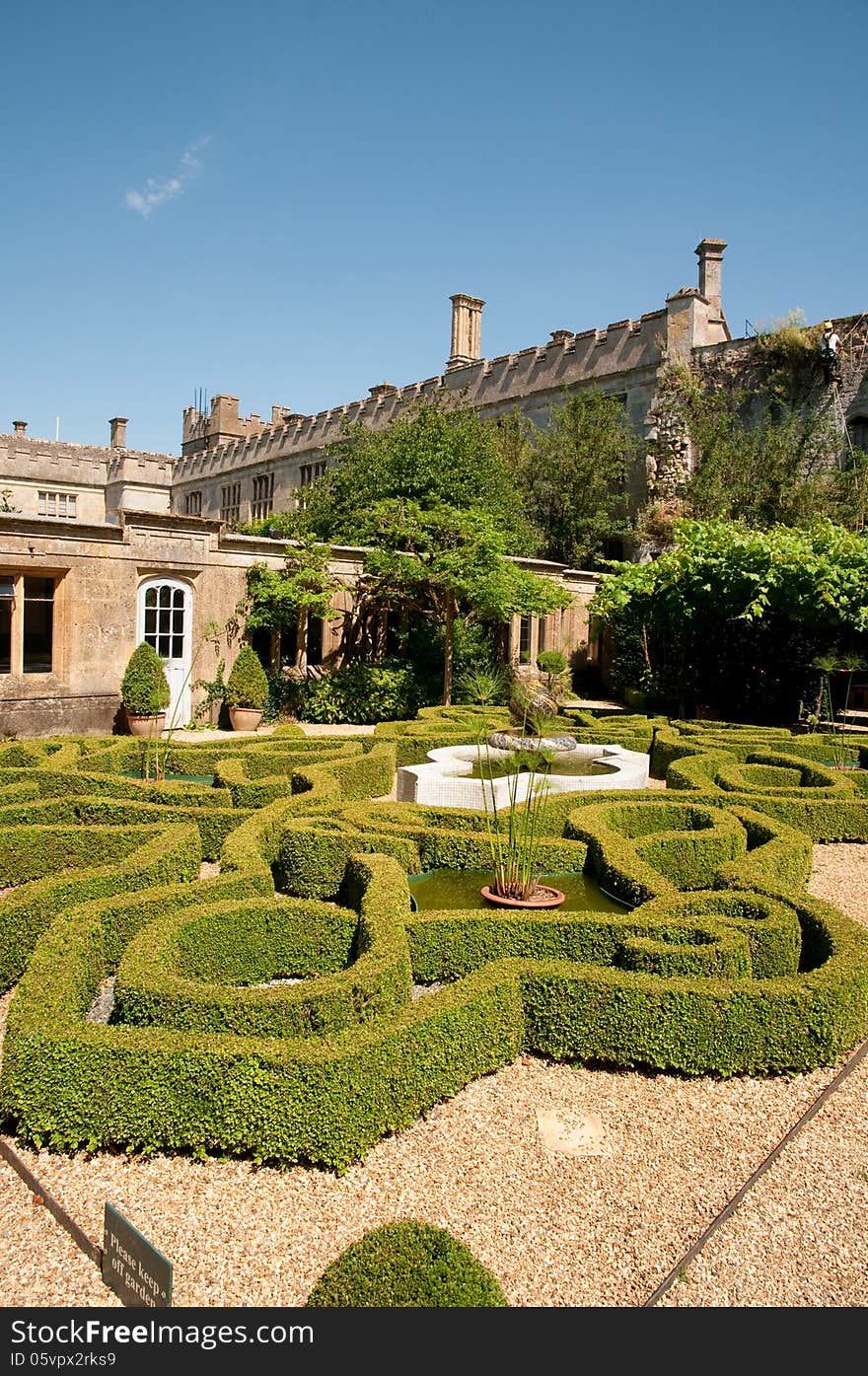 Sudeley castle at winchcombe in Gloucestershire in england. Sudeley castle at winchcombe in Gloucestershire in england