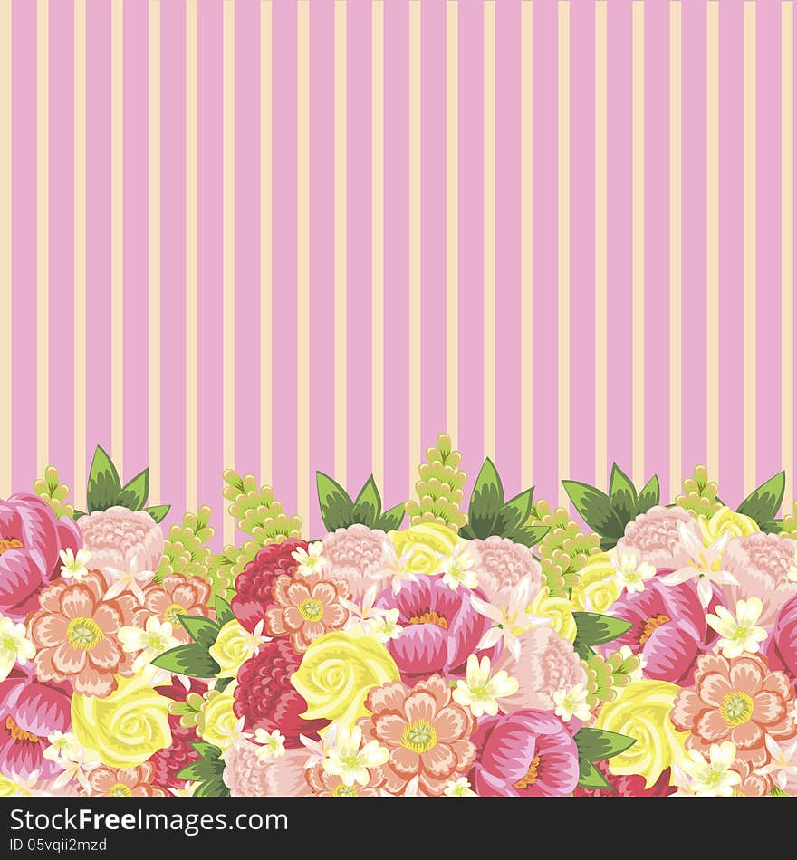 Fresh background with plants and flowers. Fresh background with plants and flowers