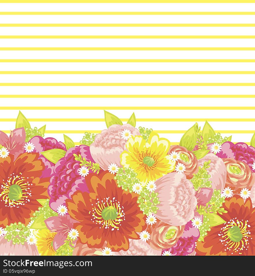 Fresh background with plants and flowers. Fresh background with plants and flowers