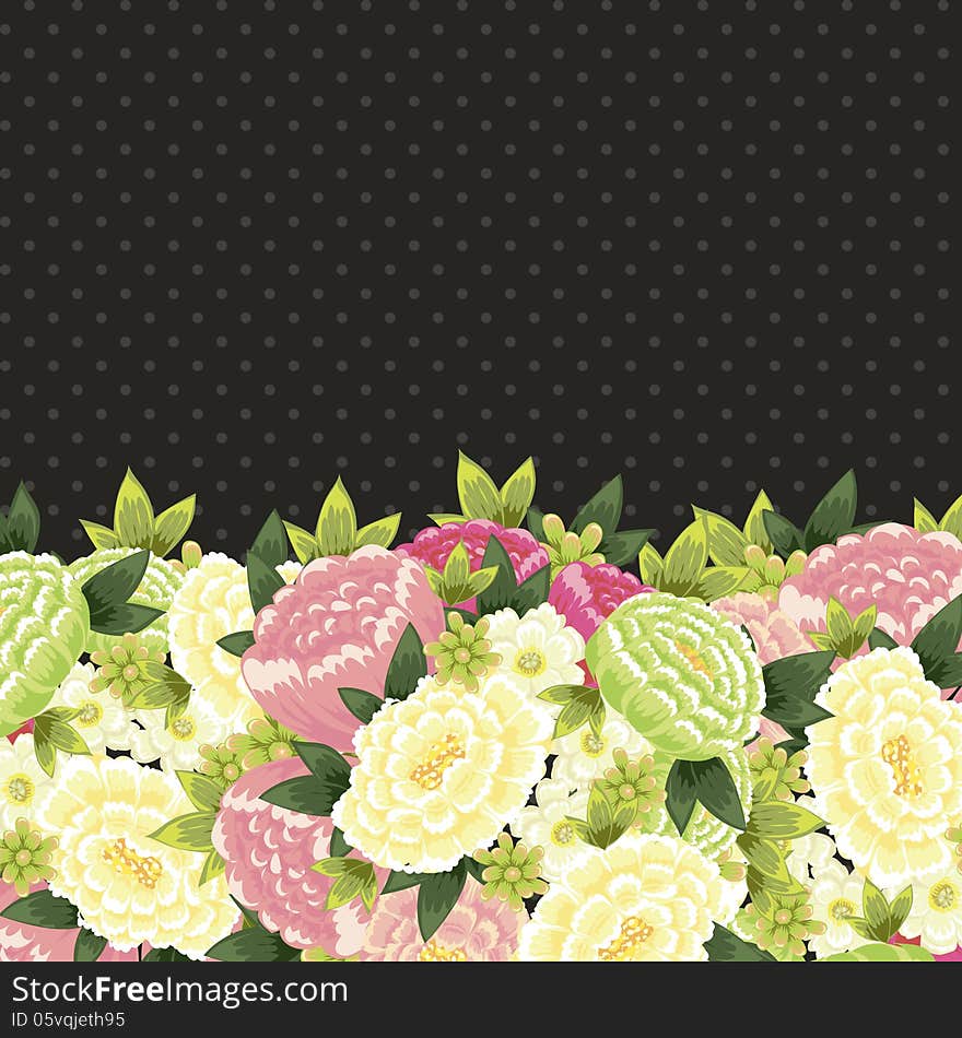 Fresh background with plants and flowers. Fresh background with plants and flowers