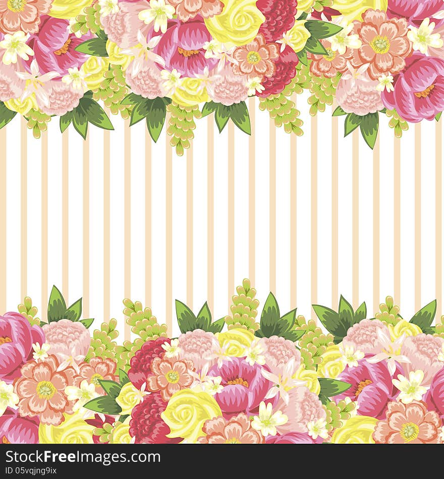 Fresh background with plants and flowers. Fresh background with plants and flowers