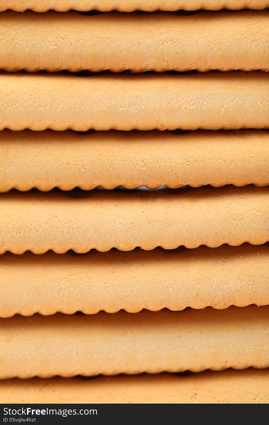 Background of stake saltine soda cracker. Macro.